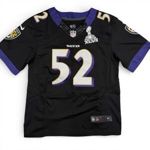 Nike Baltimore Ravens Ray Lewis 52 Super Bowl XLVII NFL Football Jersey Mens 40
